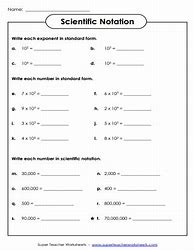 Image result for Scientific Notation Practice Problems