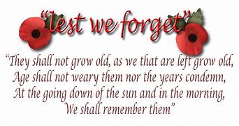 Image result for Lest We Forget Text