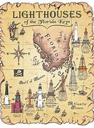 Image result for Florida Keys Lighthouses Map