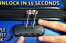 Image result for Crack a Combination Luggage Lock