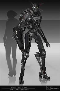 Image result for Black and Red Robot Concept Art