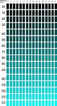 Image result for Cyan Colour Chart