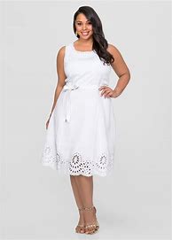 Image result for Ashley Stewart White Linen Dresses