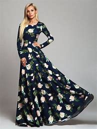 Image result for Long Sleeve Maxi Dress Pattern