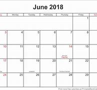 Image result for Monday 18th June 2018 Calendar