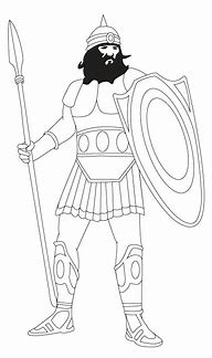 Image result for Printable Outline of Goliath