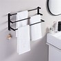 Image result for Black Towel Racks Bathroom