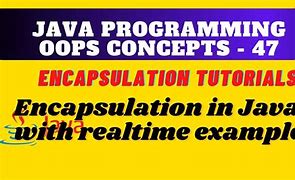 Image result for How to Achieve Encapsulation in Java