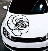 Image result for White Cars with Flower Decals