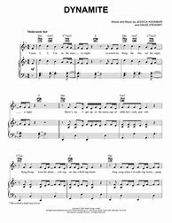 Image result for Dynamite BTS Piano Notes