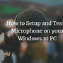 Image result for Microphone Setup Wizard