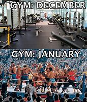 Image result for New Year's Resolution Gym Meme