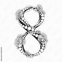 Image result for Number 8 Whith Flower