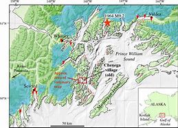 Image result for Map of Prince William Sound Earthquake