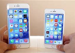 Image result for iPhone 6 and 6 Plus Comparison in Hands