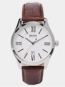 Image result for Hugo Boss Watch Brown Leather Strap
