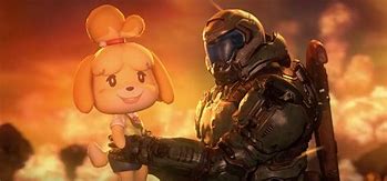 Image result for Doom Eternal and Animal Crossing