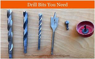 Image result for Types of Woodworking Drill Bits