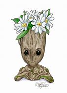 Image result for Baby Groot in a Pot Drawing Easy