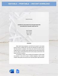 Image result for Research Paper Template Word