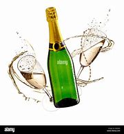 Image result for Champagne Bottle with Glass