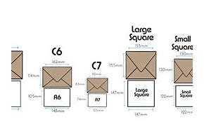 Image result for Standard Envelope Sizes in Inches