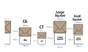 Image result for Rectangular Envelope Sizes