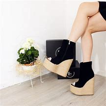 Image result for 8 Inch Boot Wedge Heels
