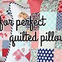 Image result for Quilted Pillow Patterns