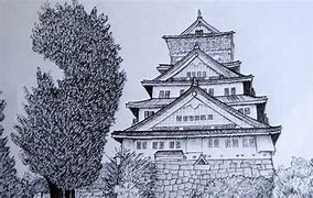 Image result for Osaka Castle Drawing