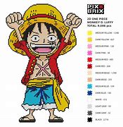 Image result for All Crew Mates of Luffy Pixel Art