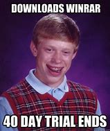 Image result for winRAR 40 Day Trial Meme