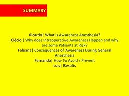 Image result for Anesthesia Awareness