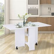 Image result for Narrow Kitchen Table with Wheels