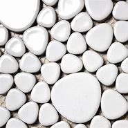 Image result for White Pebble Mosaic Tile