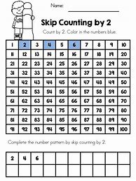 Image result for Skip Counting Sheet