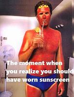 Image result for Funny Sunscreen Meme