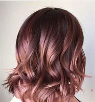 Image result for Rose Gold Ombre Hair Brown Roots