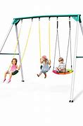 Image result for Metal Swing Sets for Kids and Adults