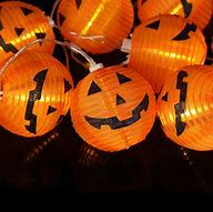 Image result for String Lights Battery Operated Outdoor Nightmare Before Christmas Halloween