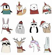 Image result for Christmas Animals Cartoon