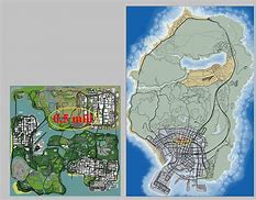 Image result for GTA SA vs GTA 5 Map