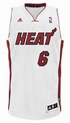 Image result for LeBron James Miami Heat Jersey of Him Wearing It
