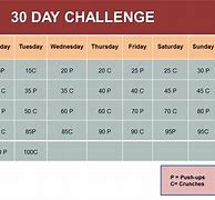 Image result for 30-Day Challenge Calendar Template