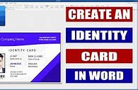 Image result for How to Make ID Card in Word