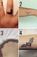 Image result for Bat Filling Tattoo Small
