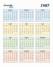 Image result for 1987 Calendar-Year