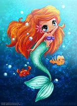 Image result for Beautiful Ariel Mermaid Drawing
