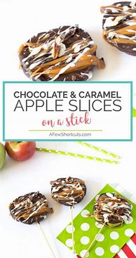 Image result for Caramel Apple Slices On a Stick Recipe