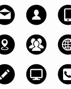 Image result for Contact Icon Set PNG